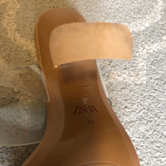 Zara High-heel sandals. Transparent straps on the front. Size 40 - Picture 5 of 5